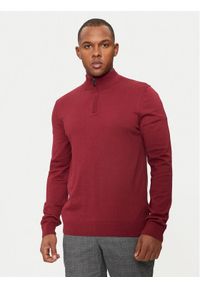 Hechter Paris Sweter 65025 142801 Czerwony Regular Fit. Kolor: czerwony. Materiał: bawełna