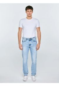 Big-Star - Jeansy męskie jasnoniebieskie Harper 173. Stan: podwyższony. Kolor: niebieski. Sezon: lato. Styl: retro, vintage #4