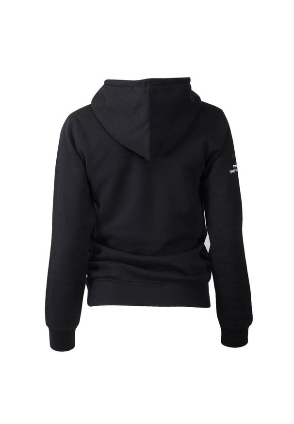 R-EVENGE - Bluza damska Fitness i rekreacyjna, kolor czarny/fuksja. Typ kołnierza: kaptur. Kolor: wielokolorowy, różowy, czarny. Materiał: bawełna, poliester. Sport: fitness