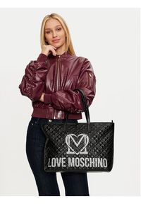 Love Moschino - LOVE MOSCHINO Torebka JC4376PP0LKR100A Czarny. Kolor: czarny. Materiał: skórzane #3