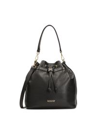 Kazar - Skórzana torebka typu worek. Kolor: czarny. Materiał: skórzane #1