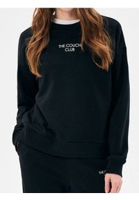 Sinsay - Bluza crewneck z napisem - czarny. Kolor: czarny. Wzór: napisy #1