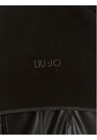 Liu Jo Sweter MF3392 MS49I Czarny Regular Fit. Kolor: czarny. Materiał: wiskoza