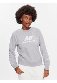 New Balance Bluza Essentials Stacked Logo WT31532 Szary Relaxed Fit. Kolor: szary. Materiał: syntetyk #1