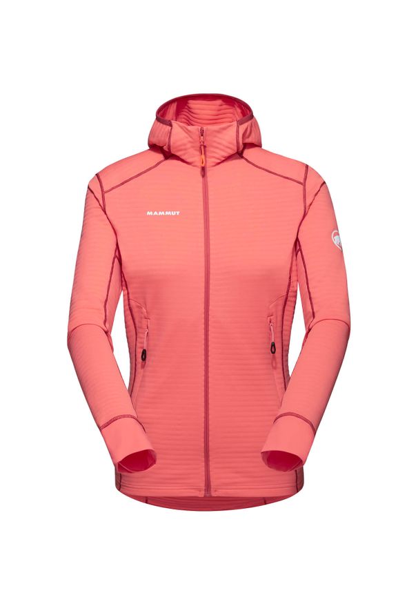 Kurtka treningowa damska Mammut Taiss Light. Typ kołnierza: kaptur. Kolor: różowy. Materiał: syntetyk. Sport: turystyka piesza