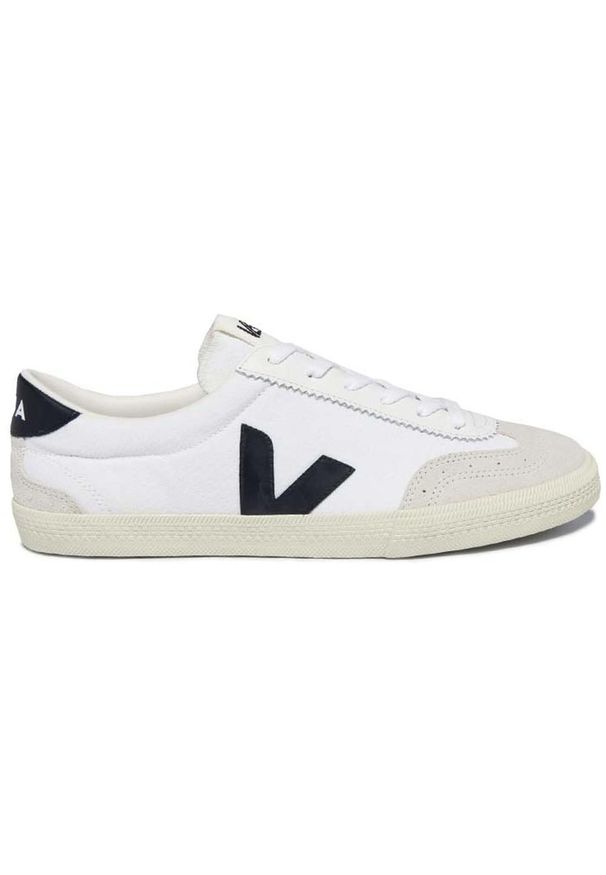 Veja - Buty VEJA VOLLEY CANVAS Biały. Kolor: biały, wielokolorowy, beżowy. Materiał: tkanina, skóra