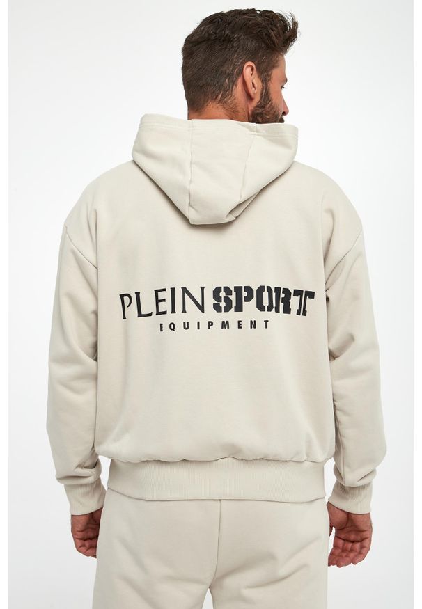 Plein Sport - Bluza męska z kapturem PLEIN SPORT. Typ kołnierza: kaptur. Styl: sportowy