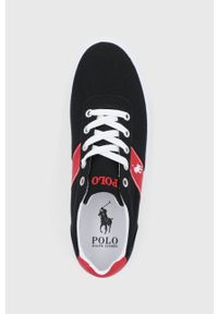 Polo Ralph Lauren Buty kolor czarny. Nosek buta: okrągły. Zapięcie: sznurówki. Kolor: czarny. Materiał: guma #4
