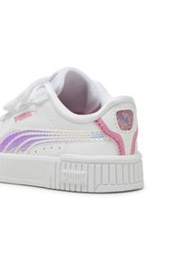 Puma - Sneakersy dziecięce Carina 2.0 Deep Dive PUMA White Blue Skies Fast Pink. Okazja: na plażę. Kolor: biały, wielokolorowy, różowy. Sezon: lato. Sport: tenis