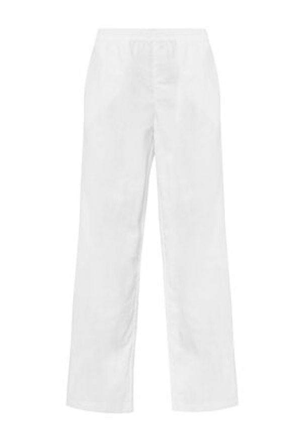 Puma Spodnie dresowe Dare To 629808 Biały Relaxed Fit. Kolor: biały. Materiał: syntetyk