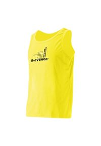 R-EVENGE - Unisex bez rękawów tank top Fitness Running Cardio żółty Fluo. Kolor: żółty. Materiał: poliester. Długość rękawa: bez rękawów. Sport: fitness, bieganie