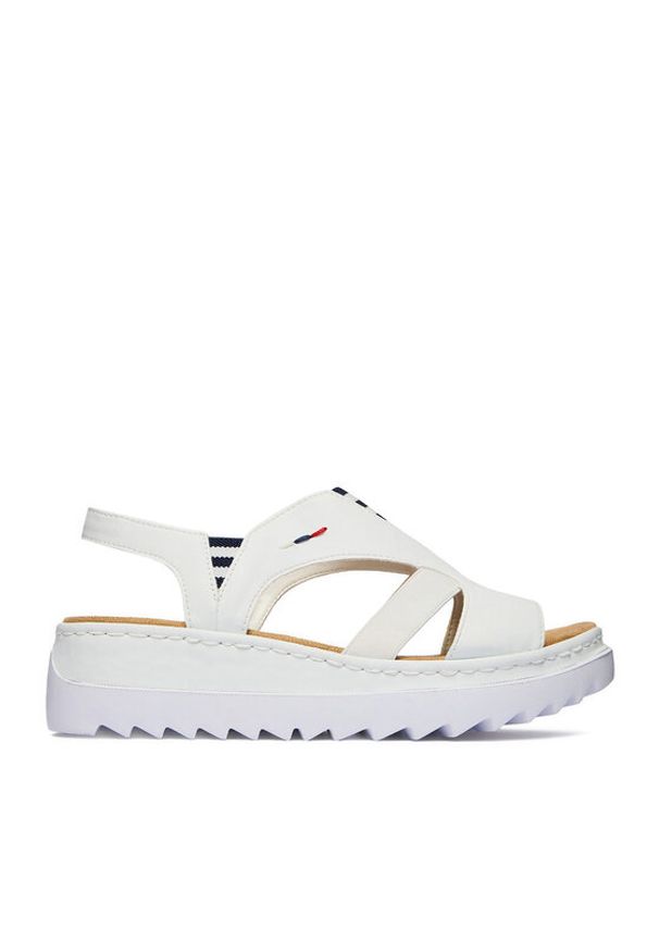 Rieker Sandały CEO-V44Y5-80 Biały. Kolor: biały. Materiał: skóra