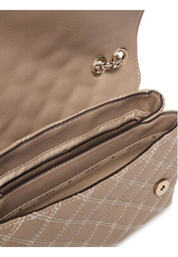 Guess Torebka Giully II HWBQ96 73200 Beżowy. Kolor: beżowy. Materiał: skórzane