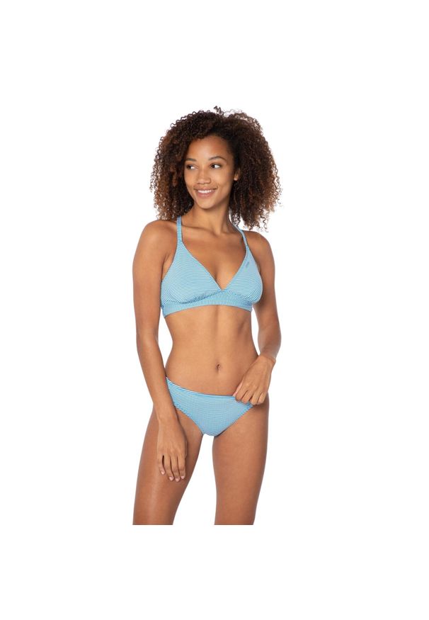 Damski trójkątny top do kostiumu kąpielowego Protest Mixsupers. Kolor: niebieski