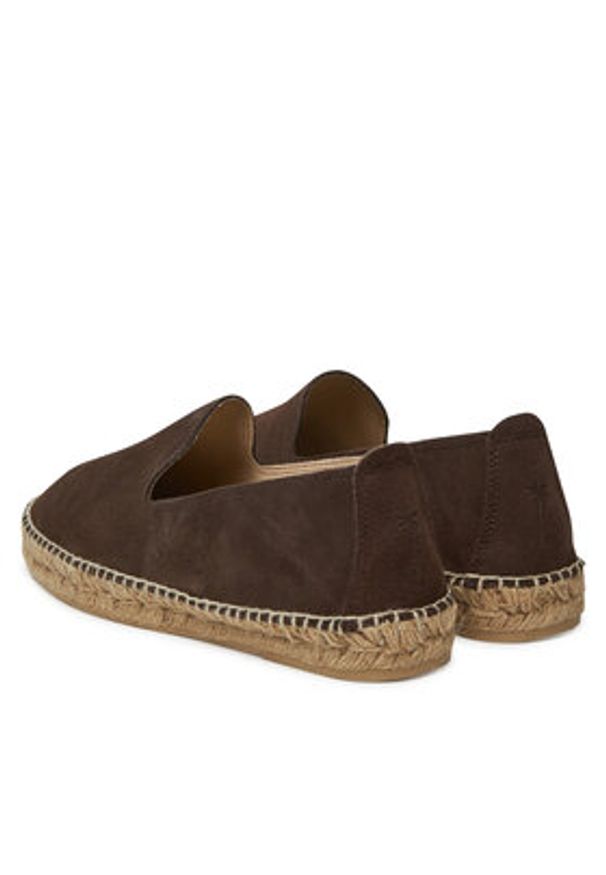 Manebi Espadryle R 5.7 C0 Brązowy. Kolor: brązowy. Materiał: zamsz, skóra