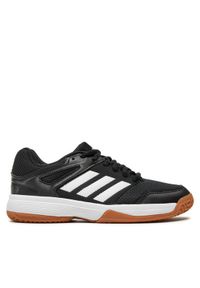 Adidas - adidas Buty halowe Speedcourt Indoor Kids IE8035 Czarny. Kolor: czarny. Materiał: materiał #1