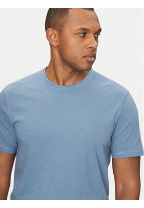 BOSS T-Shirt Tegood 50508243 Niebieski Regular Fit. Kolor: niebieski. Materiał: bawełna