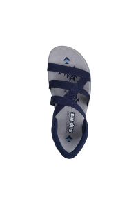 skechers - Sandały Skechers Model Reggae Slim Kolor Niebieski. Okazja: na plażę. Kolor: niebieski. Materiał: tkanina. Styl: sportowy