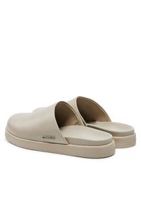 Calvin Klein Klapki Mule HM0HM01407 Szary. Kolor: szary. Materiał: skóra