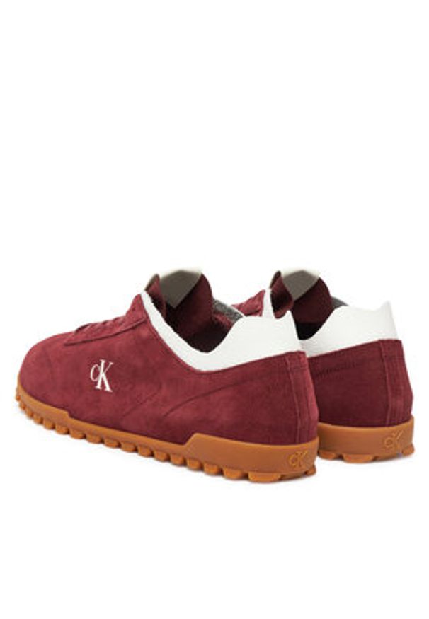 Calvin Klein Jeans Sneakersy Low Profile Runner Su YM0YM01288 Biały. Kolor: biały. Materiał: skóra
