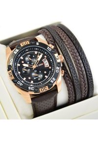 Zestaw męski zegarek Paul Lorens QERCO PL8754A5-1B1 + bransoletka #1