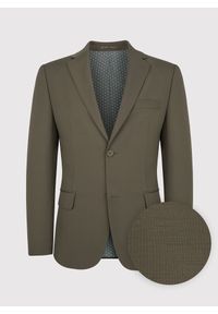 Pako Lorente - PAKO LORENTE – Zielona marynarka garniturowa z wełną. Okazja: na co dzień. Kolor: zielony. Materiał: wełna. Styl: casual
