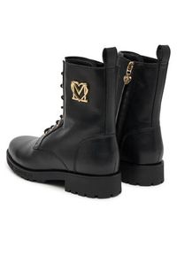 Love Moschino - LOVE MOSCHINO Trzewiki JA24254G0NIA0000 Czarny. Kolor: czarny. Materiał: skóra #4