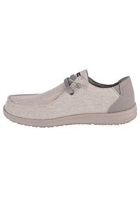 skechers - Adidasy Skechers Melson-nela, Mężczyźni. Kolor: szary. Materiał: materiał. Sport: turystyka piesza