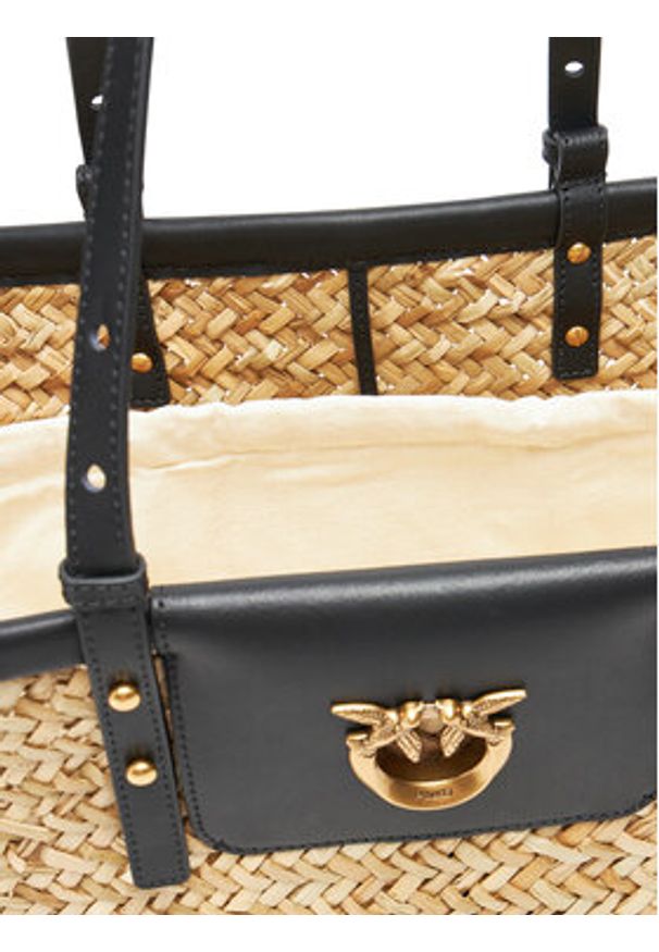 Pinko - PINKO Torebka Love Summer Basket PE 25 PLTT 103324 A1RL Beżowy. Kolor: beżowy