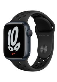 APPLE - Smartwatch Apple Watch Nike 7 GPS 41mm aluminium, północ | antracyt/czarny pasek sportowy. Rodzaj zegarka: smartwatch. Kolor: czarny. Styl: sportowy
