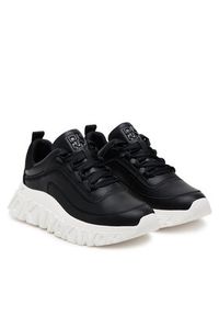 DKNY Sneakersy K1522639 Czarny. Kolor: czarny. Materiał: materiał #2