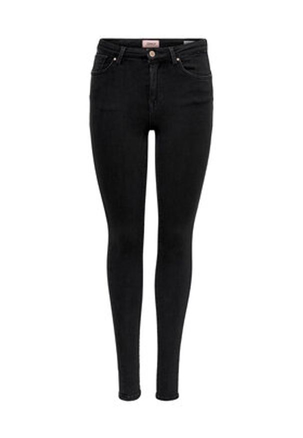 only - ONLY Jeansy Power 15181958 Czarny Skinny Fit. Kolor: czarny