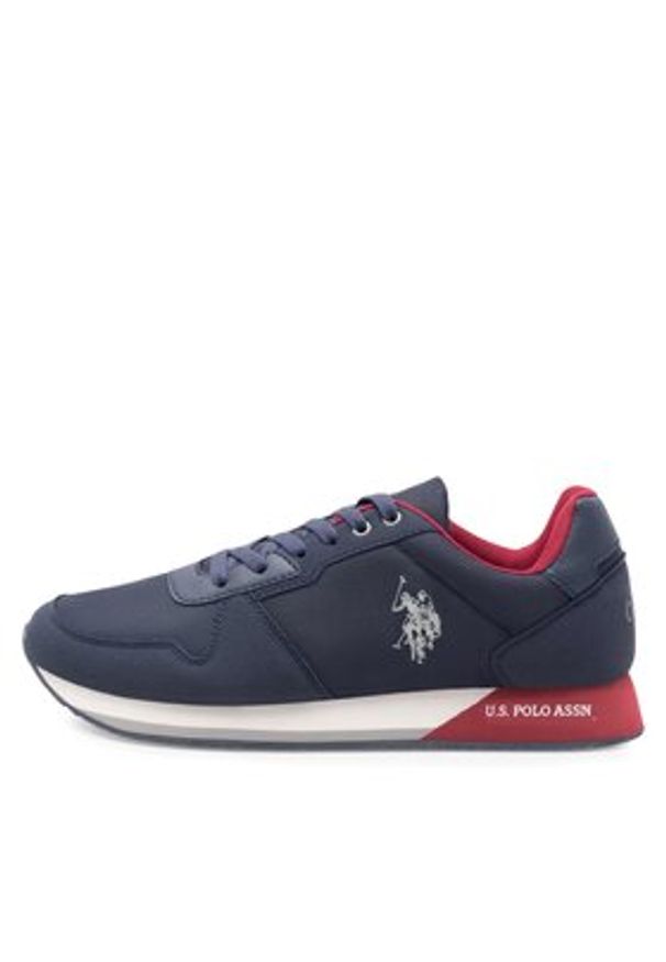U.S. Polo Assn. Sneakersy NOBIL011M/CNH1 Niebieski. Kolor: niebieski. Materiał: materiał