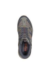 skechers - Buty trekkingowe męskie Skechers Vigor At. Kolor: zielony, wielokolorowy, szary. Materiał: materiał, syntetyk. Szerokość cholewki: normalna