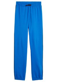 bonprix - Spodnie dresowe chłopięce. Kolor: niebieski. Materiał: dresówka. Styl: sportowy #1