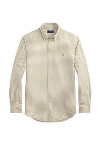Polo Ralph Lauren Koszula 710852744004 Beżowy Slim Fit. Typ kołnierza: polo. Kolor: beżowy. Materiał: bawełna #5