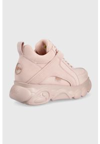 Buffalo buty Cld Corin kolor różowy. Zapięcie: sznurówki. Kolor: różowy. Materiał: guma. Obcas: na platformie #4