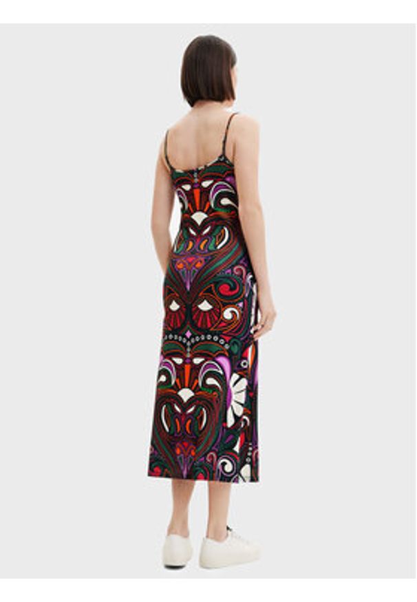 Desigual Sukienka codzienna Marca 22WWVK23 Kolorowy Slim Fit. Okazja: na co dzień. Materiał: syntetyk. Wzór: kolorowy. Typ sukienki: proste. Styl: casual