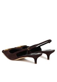 Elisabetta Franchi Czółenka SA17L61E2 Brązowy. Kolor: brązowy. Materiał: zamsz, skóra #5