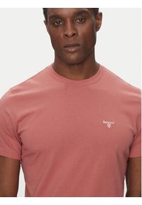 Barbour T-Shirt Essential Sports MTS0331PI55 Różowy Tailored Fit. Kolor: różowy. Materiał: bawełna #2