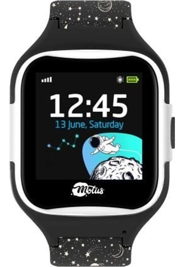 MOTUS - Smartwatch Motus Watchy Czarny (5901821993289). Rodzaj zegarka: smartwatch. Kolor: czarny