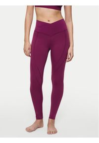 Triumph Legginsy Cardio 10217851 Bordowy Slim Fit. Kolor: czerwony. Materiał: syntetyk #1