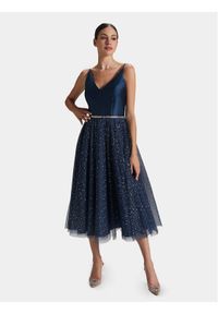 Swing Sukienka koktajlowa 5AG11500 Granatowy Slim Fit. Kolor: niebieski. Materiał: syntetyk. Styl: wizytowy #1