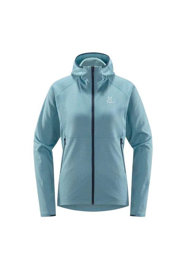 Bluza trekingowa damska Haglöfs Skuta Hood. Kolor: niebieski. Sport: turystyka piesza