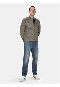 Only & Sons Kurtka z imitacji skóry Gus 22029650 Beżowy Regular Fit. Kolor: beżowy. Materiał: skóra