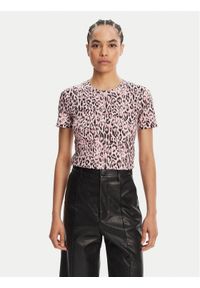 Just Cavalli T-Shirt 78PAHE06 Kolorowy Regular Fit. Materiał: bawełna. Wzór: kolorowy