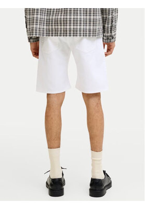 Jack & Jones Szorty materiałowe Rick Original 12290839 Biały Regular Fit. Kolor: biały. Materiał: bawełna