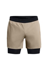 Szorty 2 w 1 Under Armour Vanish Elite. Kolor: wielokolorowy, brązowy, czarny. Sport: fitness #1