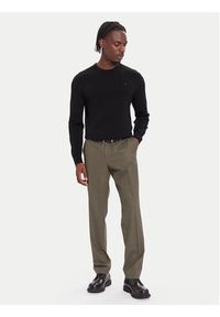 Calvin Klein Sweter LV04LB305G Czarny Regular Fit. Kolor: czarny. Materiał: wełna #3