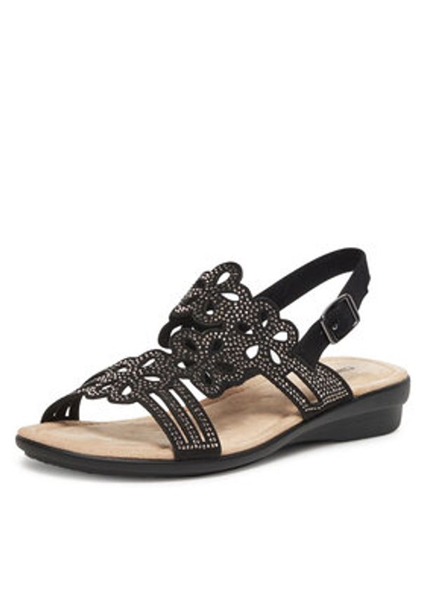 Clara Barson Sandały WSXD015-06 Czarny. Kolor: czarny. Materiał: materiał